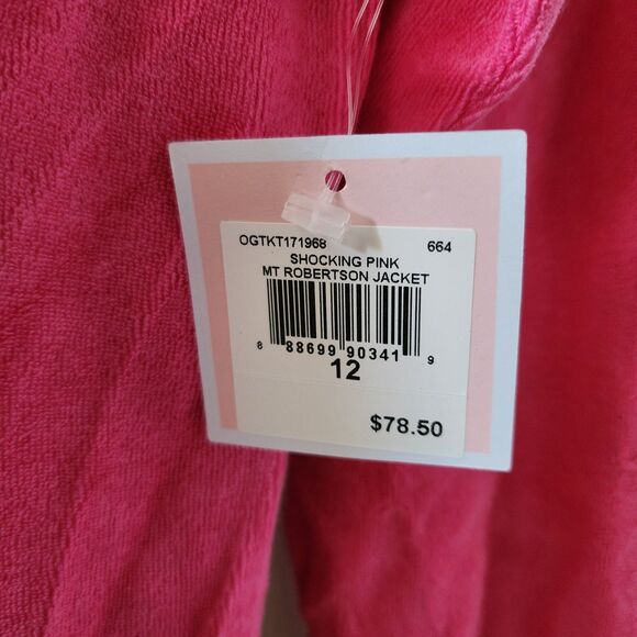 Juicy Couture Pink Girls Size 12 Terry Hoodie NWT - Picture 3 of 6